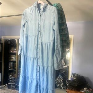 Time and Tru Light Blue Long Sleeve Dress FINAL PRICE!